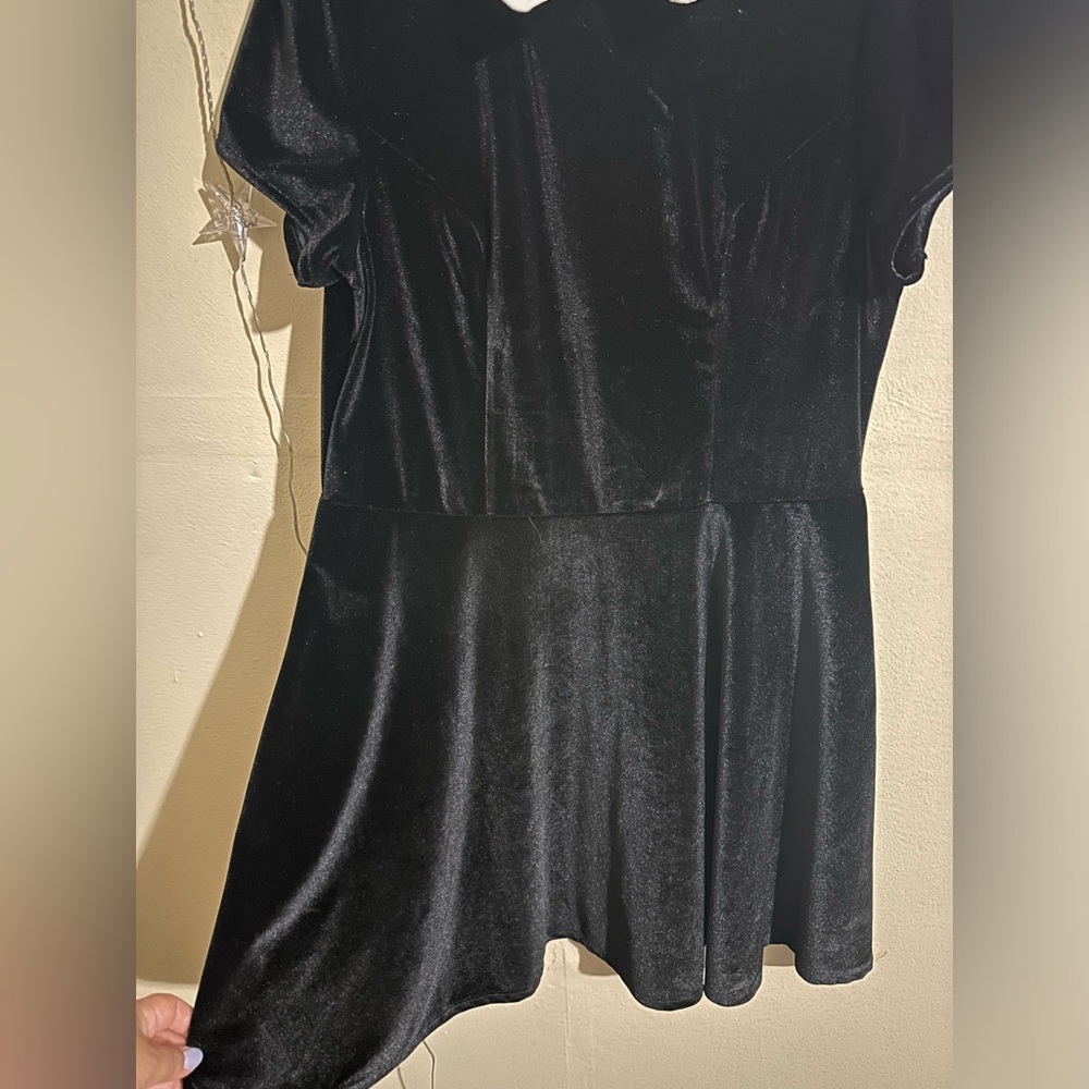 Hot Topic Wednesday Addams Collar Black Dress. - Picture 6 of 8